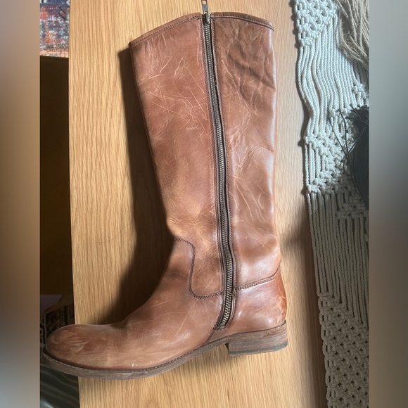 Frye Melissa Button Inside Zip Riding Boot - Picture 3 of 5